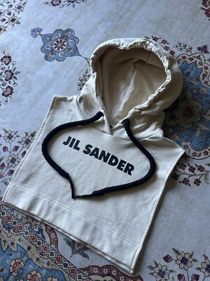 Jil Sander Women's Cropped Cape Top with Hood SIEZ S
