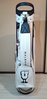 Malbon Golf Caddy Bag color White 2 Covers normal clear | eBay