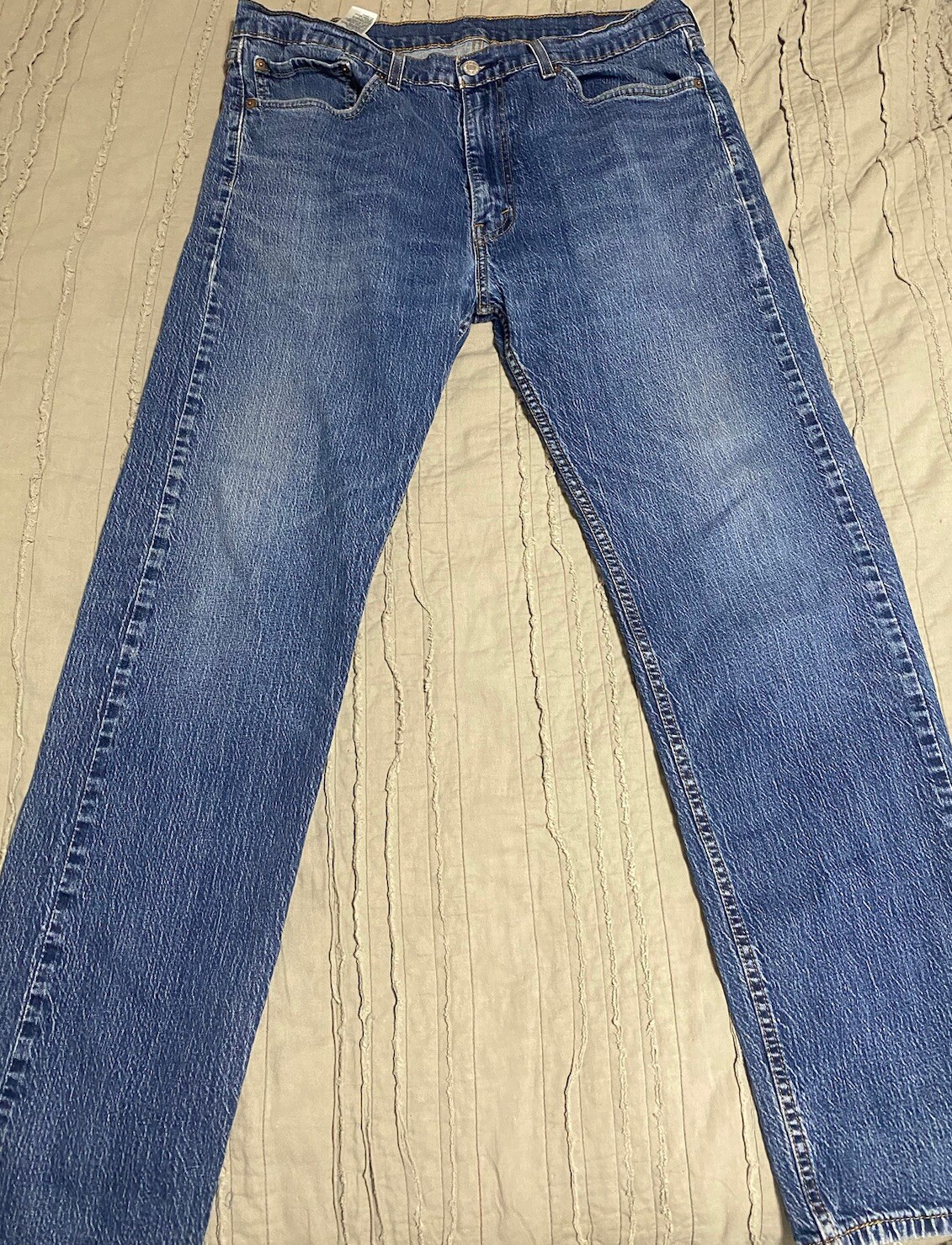 Levi's 505 Regular Fit Jean for Men, Size W38xL32 - Stonewash BLANK REDTAG