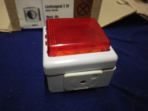 Berker 5122 Lichtsignal e10 Signallampe Meldeleuchte Neu NOS 80er Jahre - Bild 4 von 10
