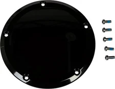 Smooth Derby Cover Gloss Black Touring 16 Up