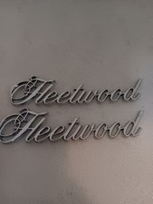 Cadillac Oem 1984-1992 Fleetwood Chrome Emblem Badge Logo Nameplate Pair