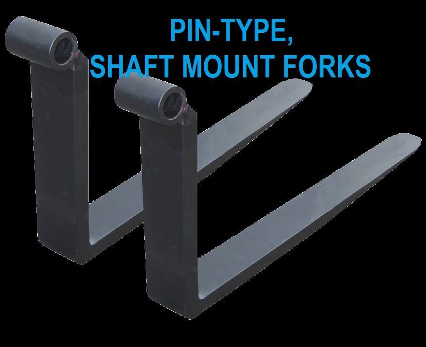 GRADALL JLG SKYTRAK Pin Type Shaft Mount Forks PAIR FORK 1.5