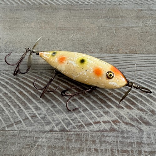 Vintage Large South Bend SURF-ORENO bois leurre de pêche