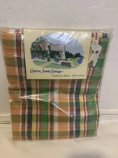 Cotton Park Cottage Tablecloth Vineyard Oblong 60"x84" Rectangle Orange/lime