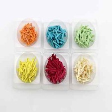 100x Dental Restoration Round Tips Protect Gingival Fixing Wooden Wedges 6 Types