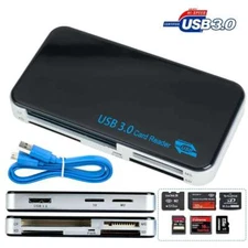 USB 3.0 Memory Card Reader Adapter 5GBPS Fit For CF/TF/SD/Micro SD/XD/M2/MS Card