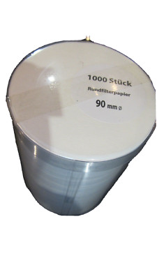 1000 Kaffeerundfilter 90mm wie 87 Kaffeefilter Rundfilter WMF 1000,2000,Krups T8