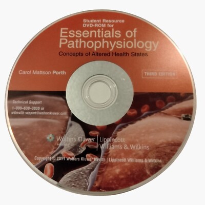 Essentials Of Pathophysiology Third Edition Student Resource DVD ROM Lippincott