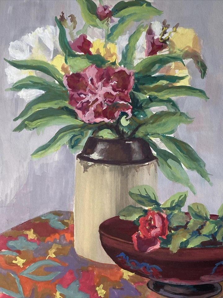 Pintura Gouache Colorida por el artista de Indiana Emmalean Baumann 20 X 26 pulgadas Foto 4 de 4