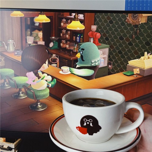 Game Animal Crossing Brewster Saucer Casual Ceramics Mug Coffee Cup Gift 330ml - Picture 7 of 11
