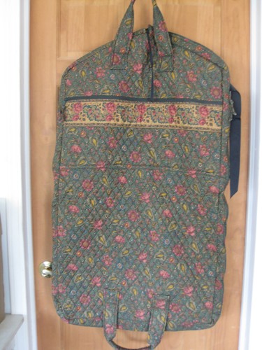 Vera Bradley Garment Bag, Brown Green 