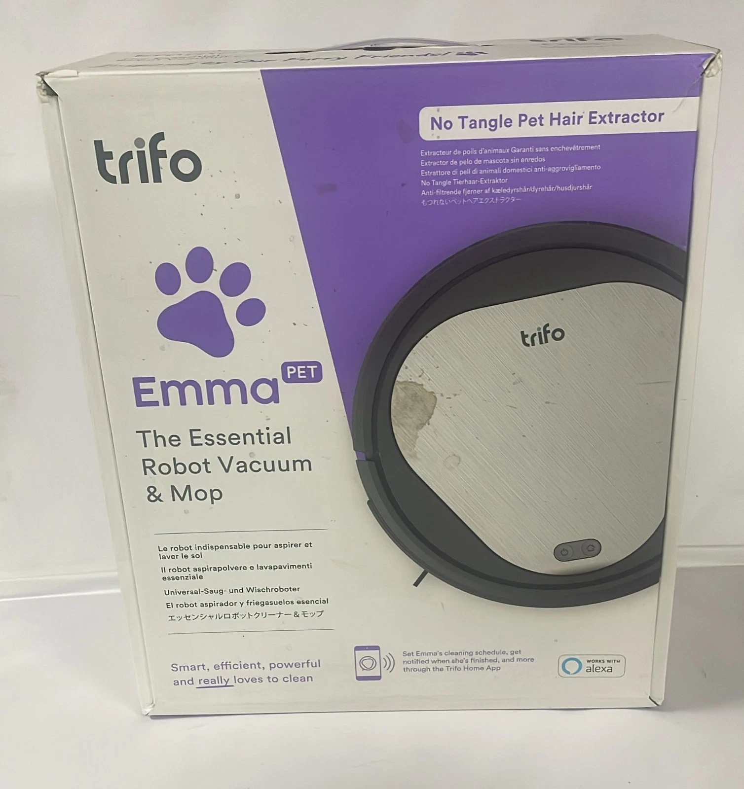 Trifo Emma Pet Robot Vacuum & Mop 4000Pa Smart Navigation Alexa New UK