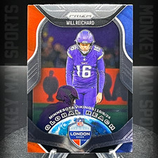 2025 Prizm - Will Reichard - GLOBAL REACH #4 VIKINGS MINT