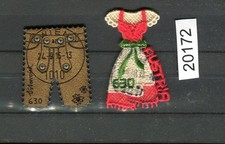 &Ouml;sterreich 3231 +3285 Lederhose + Dirndl Stickereimarken gestempelt (20172)