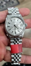 Rolex Oyster Perpetual Datejust Silver Chronometer Date Jubilee Bracelet Watch