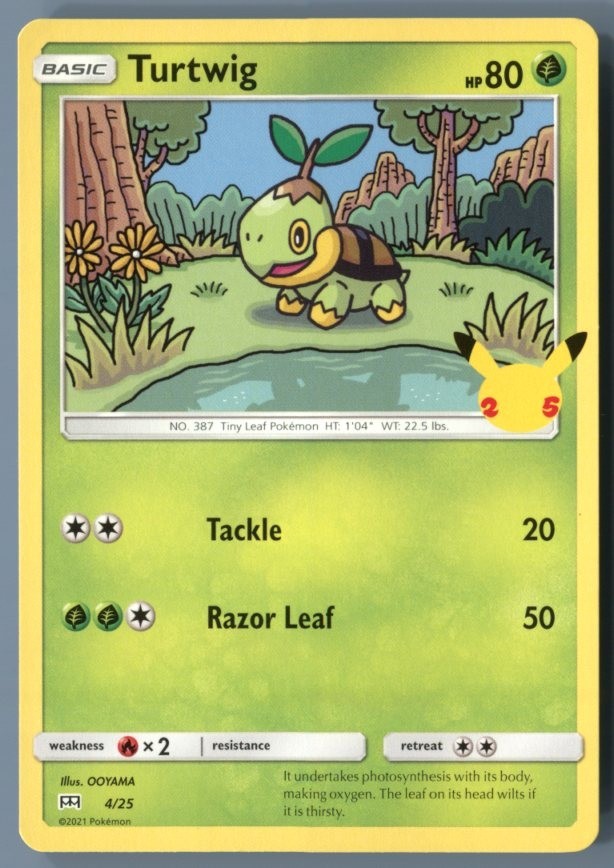Pokémon TCG Pokémon Turtwig 4/25 Promo LP