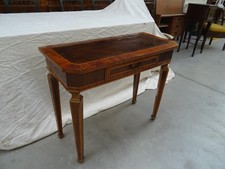 Piccola console lastronata e intarsiata palissandro Luigi XVI fine 1700 Genova