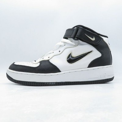 Nike 1996 Air Force 1 Mid SC Lizard Black White Sneakers 630125-104 27.0