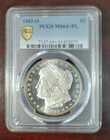 1883-O PCGS MS64+PL MORGAN SILVER DOLLAR. GOLD SHIELD