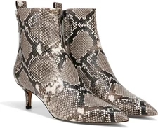 Franco Sarto Women's Kura Kitten Heel Ankle Boot