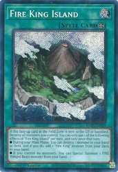 Fire King Island (Secret Rare) - RA03-EN059 - Quarter Century Bonanza