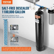 VEVOR Whole House Salt Free Descaler, Water Filter for City Water, 1100,000 Gall