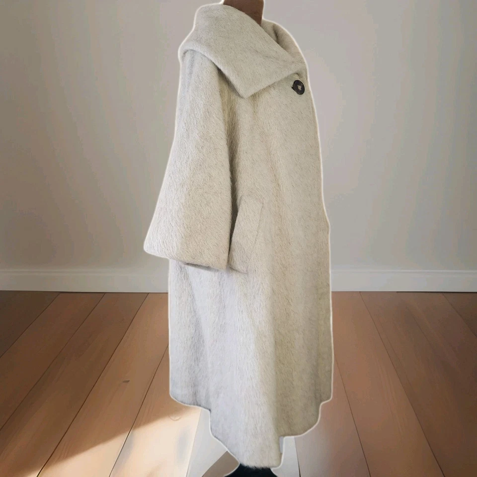 Abrigo Mujer Lilli Ann Tisse a Paris San Francisco De Colección Años 50 Mohair Difuso M/L Foto 2 de 4