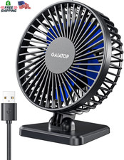 Gaiatop USB Desk Fan, Small but Powerful, Personal Portable Quiet 3 Speeds, Adju