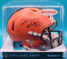 Dustin Hopkins Cleveland Browns Speed Mini Football Helmet Signed JSA Certified