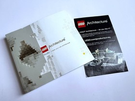 Lego 21050 Architecture Studio Set Box Manual & Tray Near Complete 1098 PCs