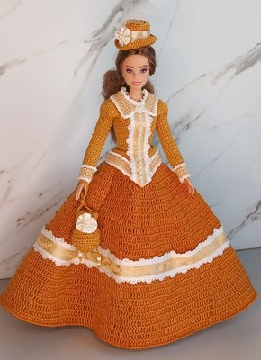 Handmade Barbie Outfit  Victorian/Antebellum Crochet Dress & Accessories |  eBay