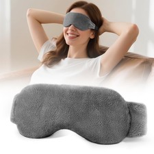 Heated Eye Mask for Dry Eyes, Warm Compress for Blepharitis Stye, Gray