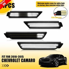 Dynamic White Led Side Marker Lights Set Of 4 For Chevy Camaro 2010-2014 2015 Dynamic White Led Side Marker Lights Set Of 4 For Chevy Camaro 2010-2014 2015