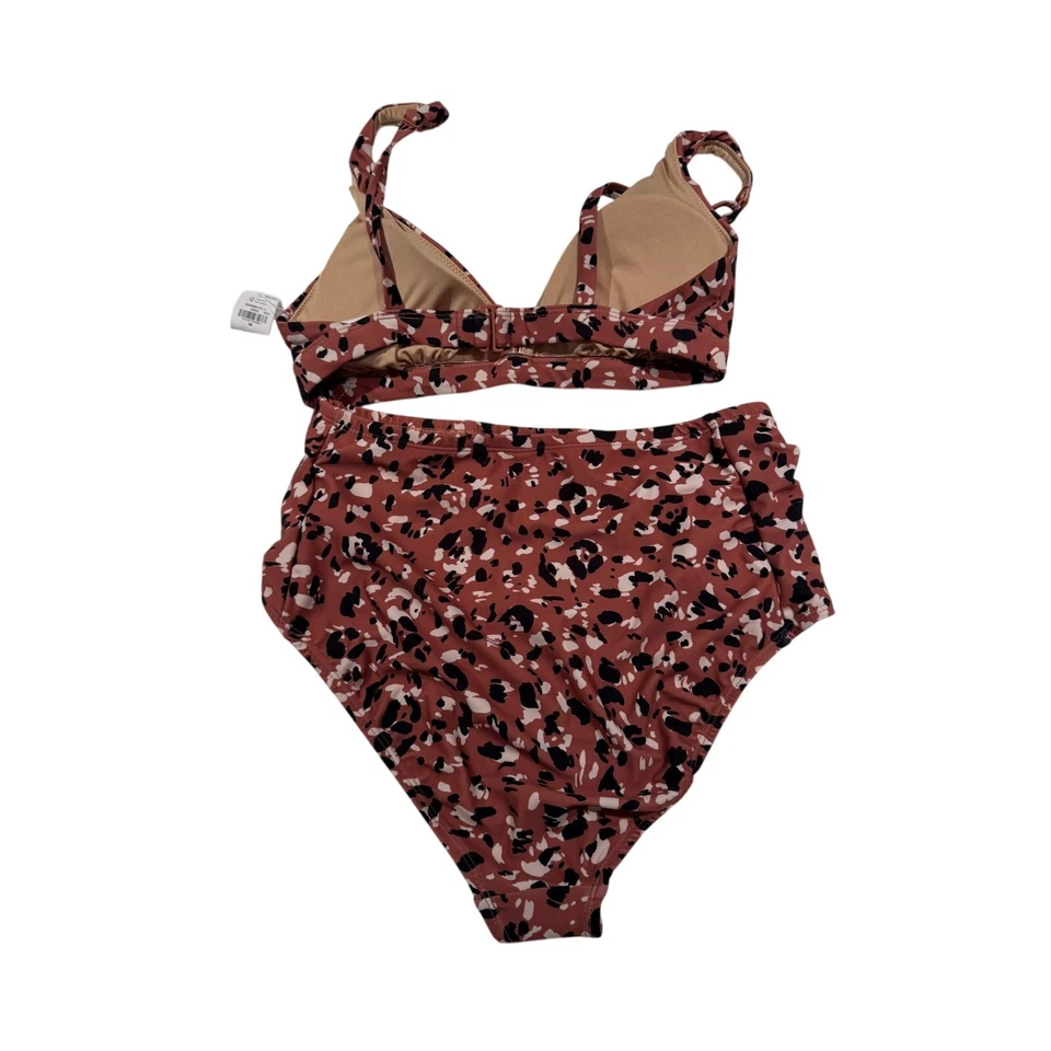 Conjunto de bikini Old Navy nuevo con etiquetas estampado de leopardo marrón medio  Foto 4 de 4