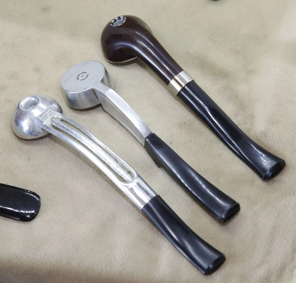 3 Bent Metallic Estate Pipes [#3] : 2 FALCON (International+AN11) + Peacemaker 4 - Image 4 of 4