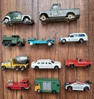 11 Vintage Diecast Model Cars Inc. Spot-on, Dinky, Matchbox  Playworn Condition