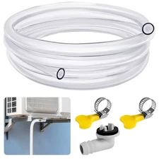 10Ft Portable Air Conditioner Drain Hose Universal AC Drain Hose Kit