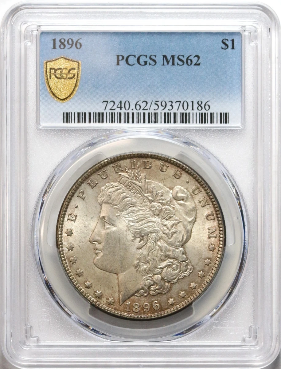 MS 62 Graded 1896 Year Morgan US Dollars (1878-1921) for sale | eBay