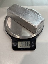 Hand Poured 4 Pound 13.6 Oz Pewter Bar/Ingot￼