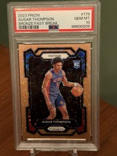 2023 Panini Prizm Ausar Thompson Fast Break Bronze Prizm #178 1/20 PSA 10