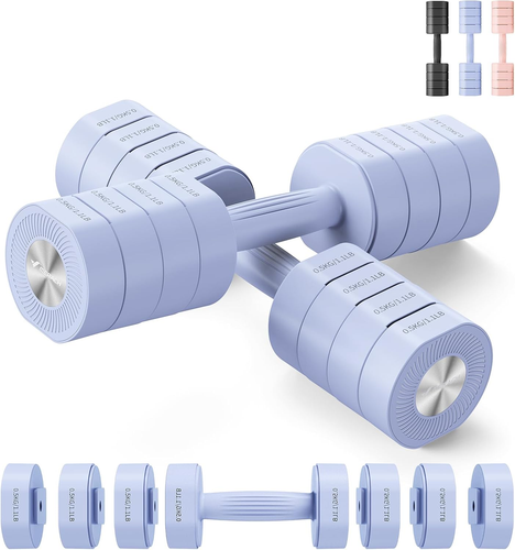 Set D'haltères MADICKS Réglables 2 à 24 Kg - 12 Niveaux Avec Base - Neuf