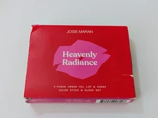 Josie Maran Heavenly Radiance 4-Piece Argan Oil Color Stick & Gloss Set- NEW