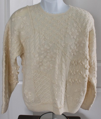 #ad Signatures by Northern Hand Knitted Women#x27;s Large 100% Wool $22.95