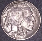 1917-P   BUFFALO NICKEL 5C , AU GRADE ,  FULL HORN