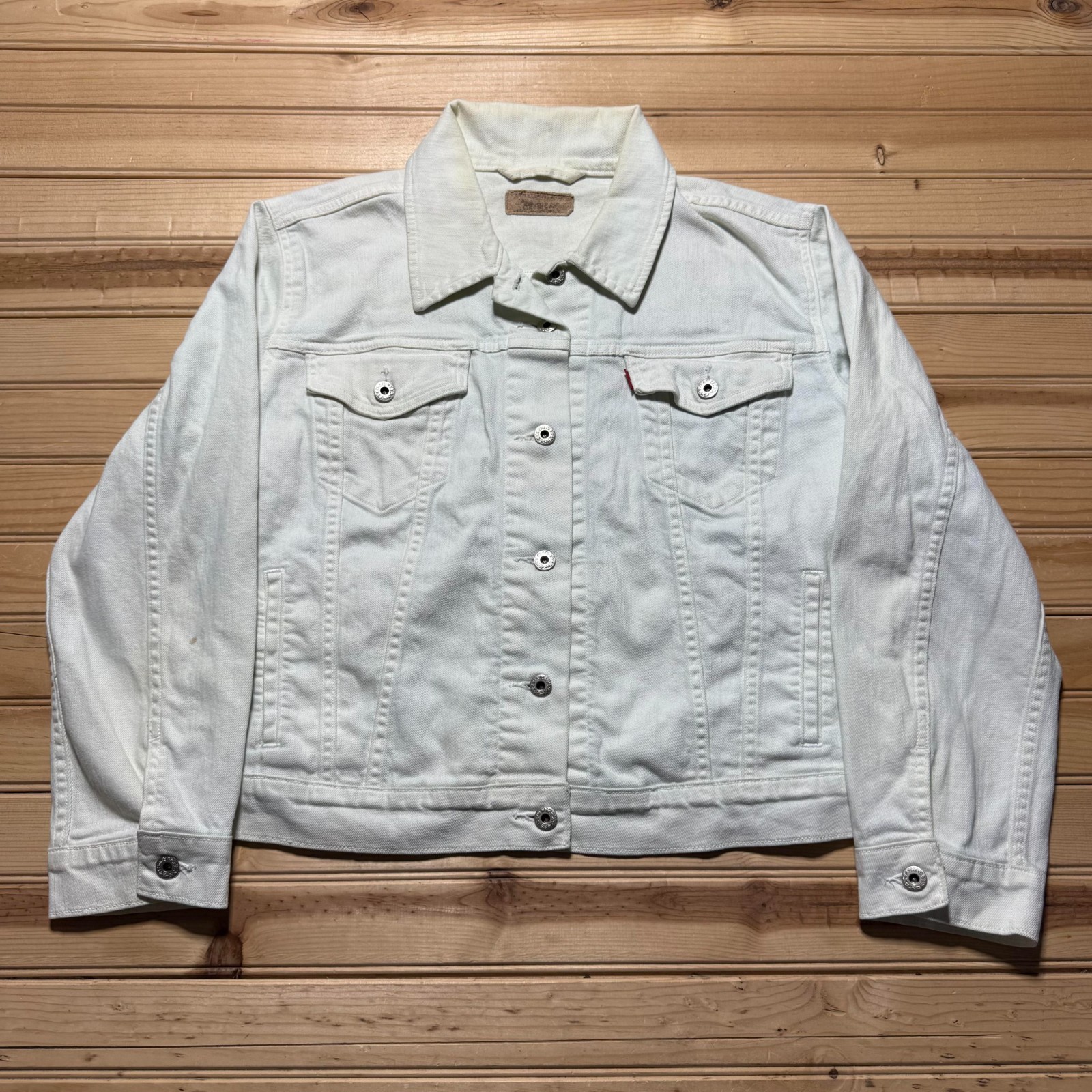 Vintage Levis Type lll Light Wash Denim Trucker Jacket Women's - Size 1X