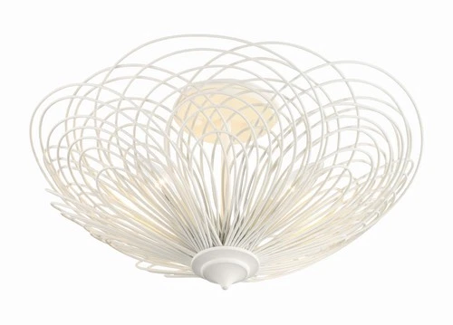 Crystorama Lighting Group DOR-B7703 Doral 3 Light 19"W Semi-Flush - White - Picture 2 of 7