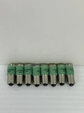 Ledtronics Mini Green LED Lamp Light Bulb 24V - Lot of 8