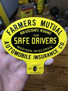 Farmers Mutual Insurance Co. Madison WI License Plate