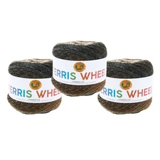 (3 Pack) Lion Brand Yarn 217-609H Ferris Wheel Yarn, Morning Java